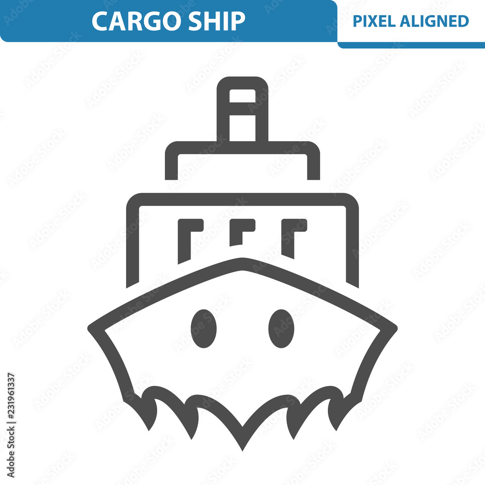 Cargo Ship Icon Cargo Ship Icon