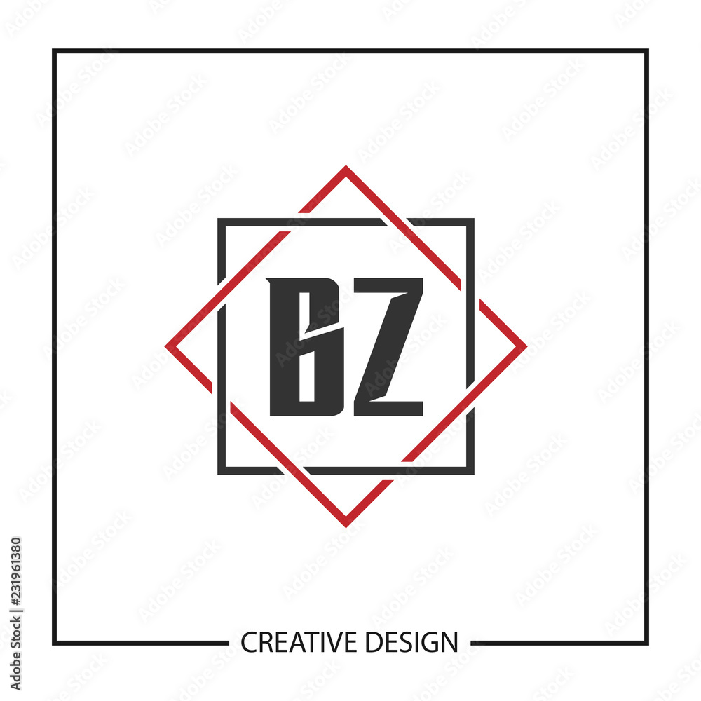 Initial Letter BZ Logo Template Design Vector Illustration Initial Letter BZ Logo Template Design Vector Illustration