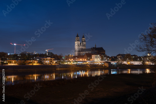 Nachts in Magdeburg photo