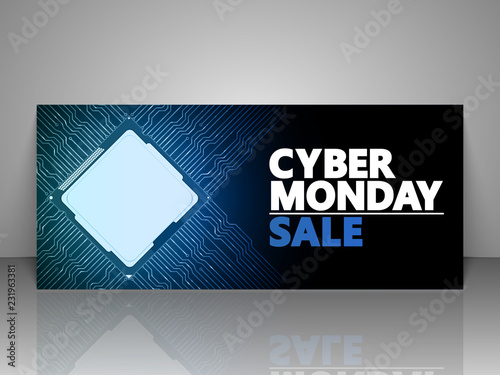 Cyber Monday design Gift Voucher.