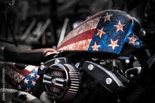 Canvas Print American Motorbike