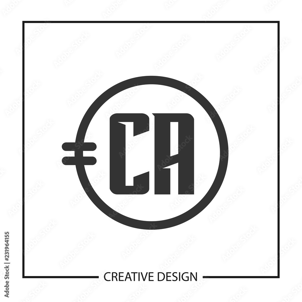 Initial Letter CA Logo Template Design Vector Illustration Initial Letter CA Logo Template Design Vector Illustration