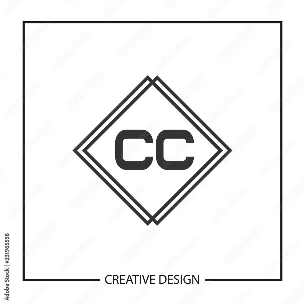 Initial Letter CC Logo Template Design Vector Illustration Initial Letter CC Logo Template Design Vector Illustration