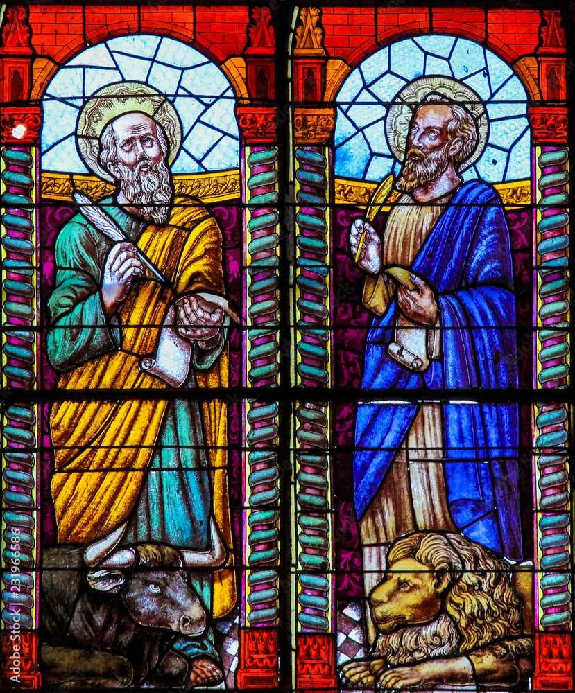 Saints Luke and Mark the Evangelists - Stained Glass