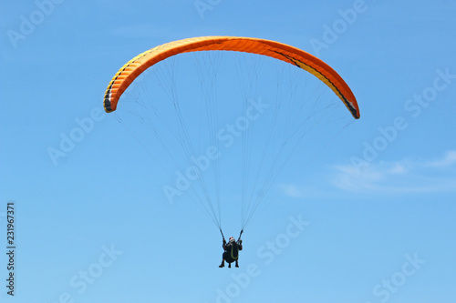 Tandem Paraglider flying wing