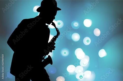 Bild auf Leinwand Sax.