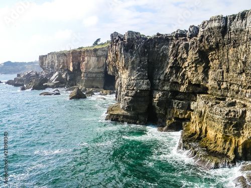 Boca do Inferno cliffs on the Atlantic Ocean, Portugal