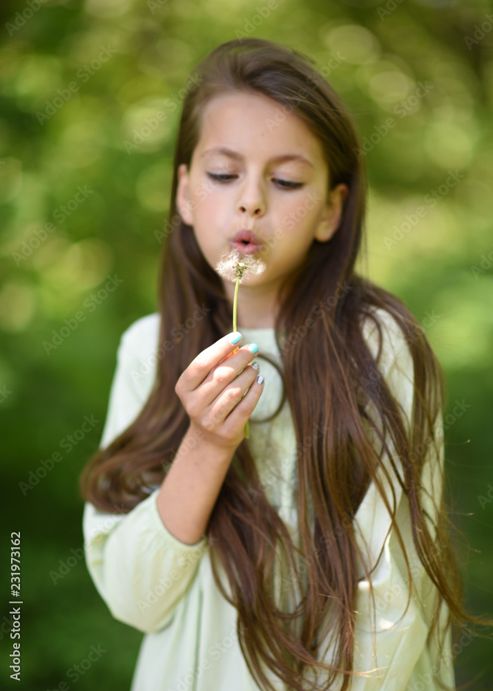 portrait of young girl outdoors in summer portrait of young girl outdoors in summer