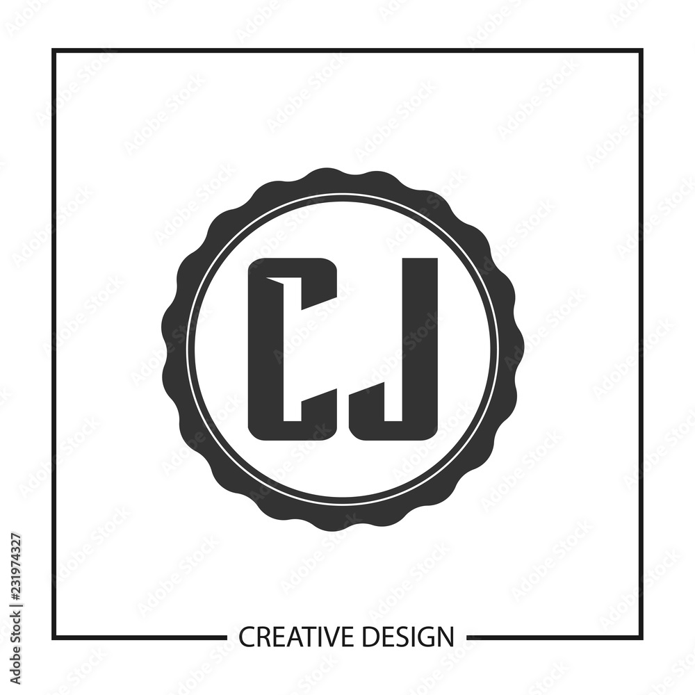 Obraz premium Initial Letter CJ Logo Template Design Vector Illustration