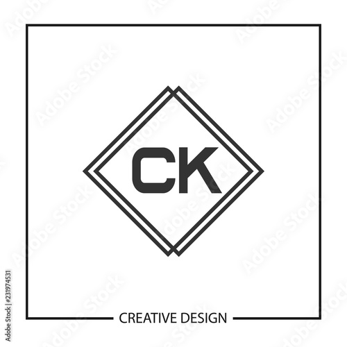 Initial Letter CK Logo Template Design Vector Illustration