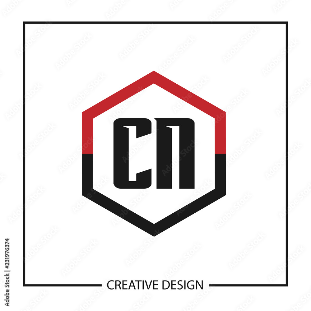 Initial Letter CN Logo Template Design Vector Illustration