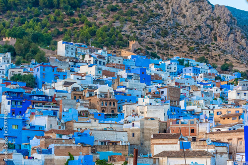 Cityscape of Chefchaouen, the blue city of Morocco © Stefano Zaccaria