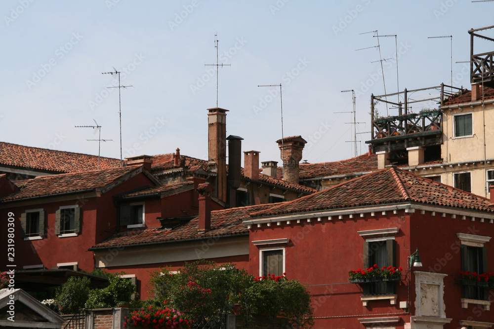 Venice, view on the roofs