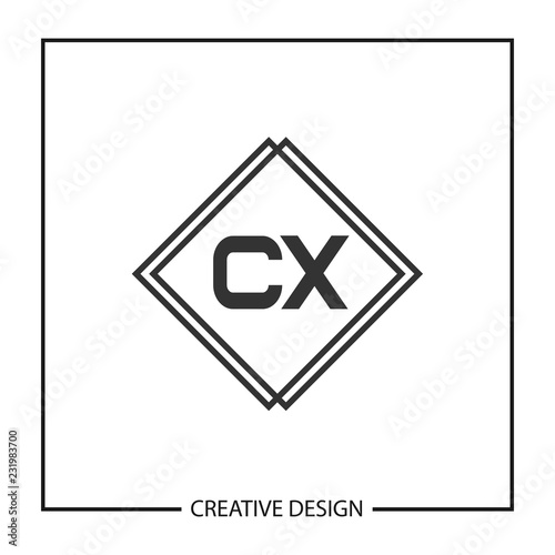 Initial Letter CX Logo Template Design Vector Illustration