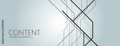 Abstract overlapping and geometric random broken lines and chaotic pattern of crossing design. Modern linear vector graphic illustration