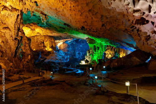 Surprise Cave - Ha Long Bay - Vietnam photo