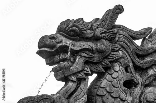 Imperial Dragon Statue in Hue, Vietnam