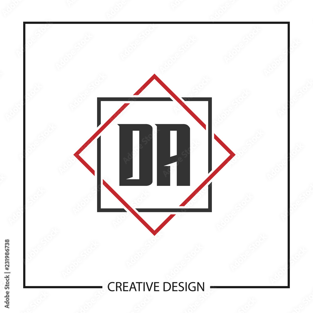 Initial Letter DA Logo Template Design Vector Illustration Initial Letter DA Logo Template Design Vector Illustration