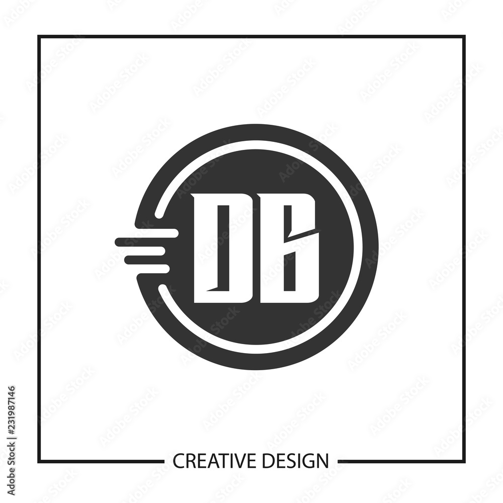 Initial Letter DB Logo Template Design Vector Illustration Initial Letter DB Logo Template Design Vector Illustration
