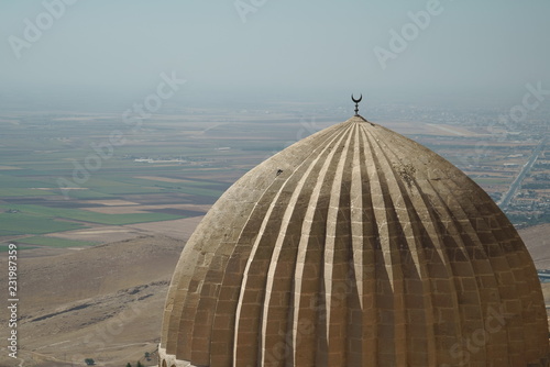 view of Syria through the mosque