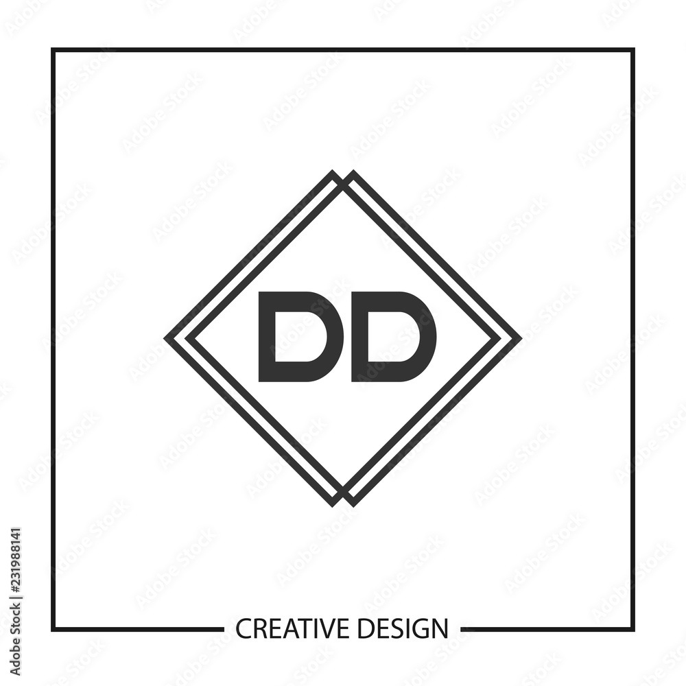 Initial Letter DD Logo Template Design Vector Illustration Initial Letter DD Logo Template Design Vector Illustration