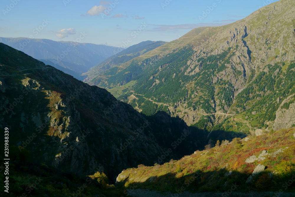 Naklejka premium mountain road D915, the most dangerous road in the mountains of Turkey
