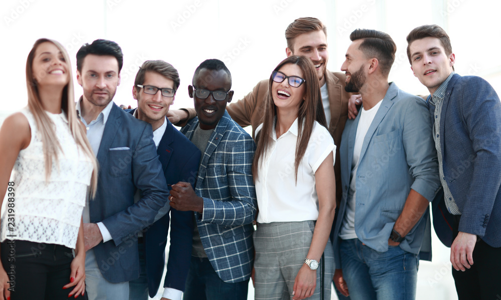 Fototapeta premium portrait of a group of leading specialists of a successful company