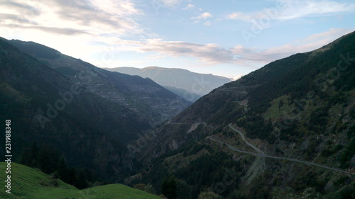 mountain road D915, the most dangerous road in the mountains of Turkey
