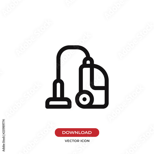 Vacuum cleaner vector icon
