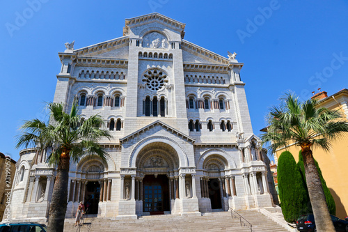 Monaco Cathedral (Cathedrale de Monaco) in Monaco-Ville, Monaco © katatonia