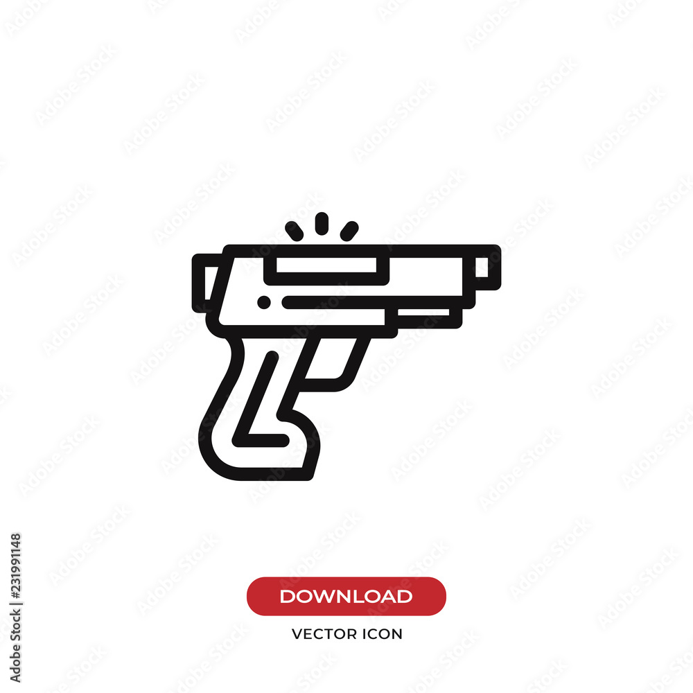 Gun vector icon