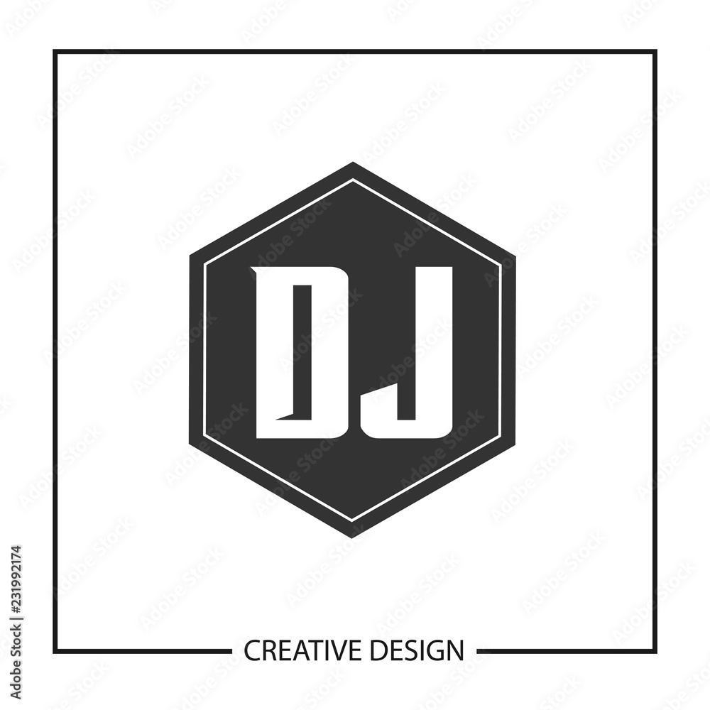 Initial Letter DJ Logo Template Design Vector Illustration Initial Letter DJ Logo Template Design Vector Illustration