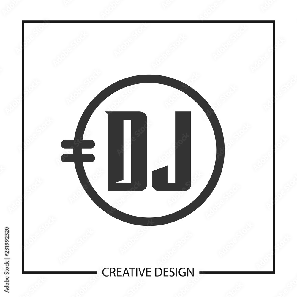 Initial Letter DJ Logo Template Design Vector Illustration Initial Letter DJ Logo Template Design Vector Illustration