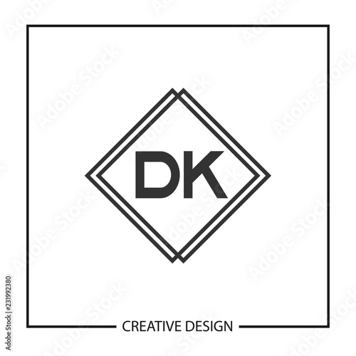 Initial Letter DK Logo Template Design Vector Illustration