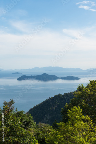 Miyajima View from Above Seto Sea