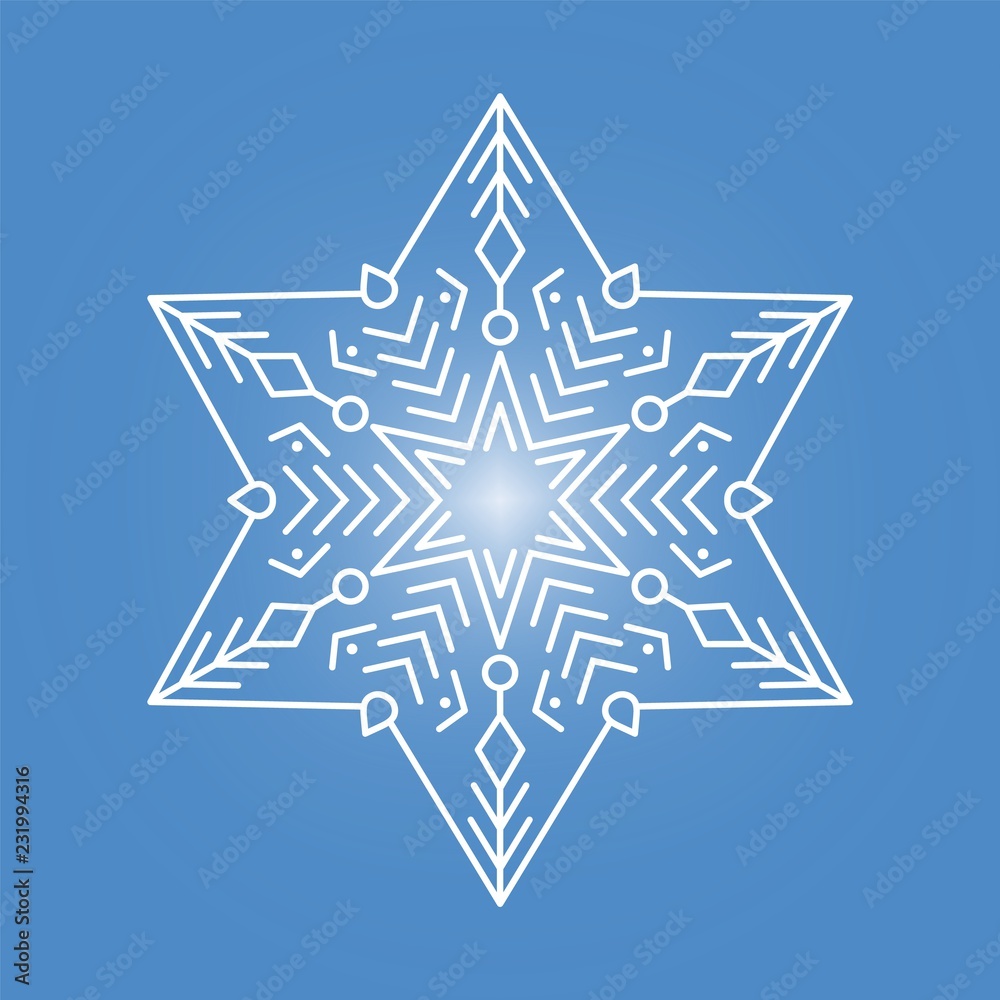 Winter icon. Snowflake. Winter icon. Snowflake.