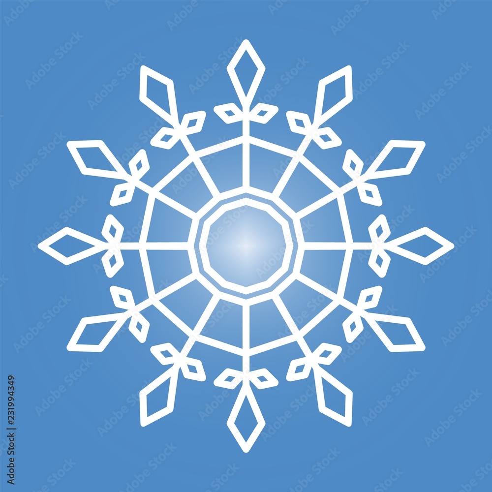 Snowflakes. White vector icon. Snowflakes. White vector icon.