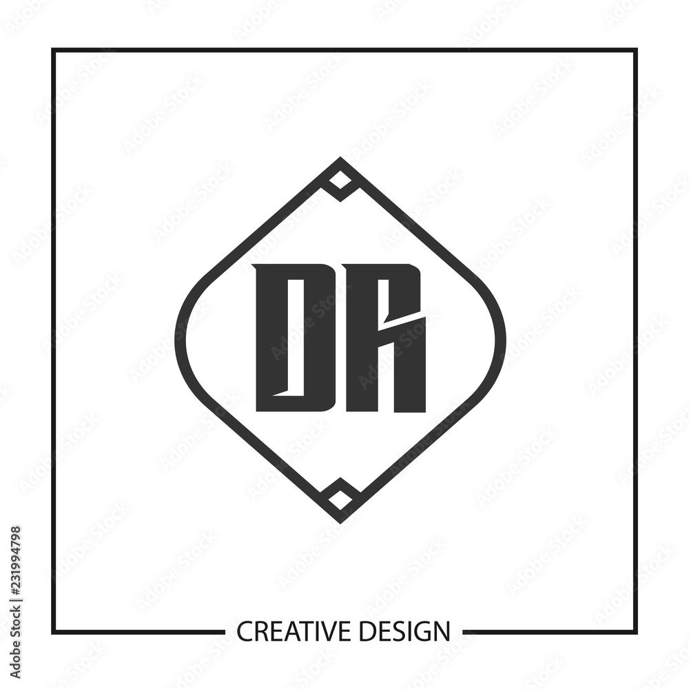 Initial Letter DR Logo Template Design Vector Illustration Initial Letter DR Logo Template Design Vector Illustration