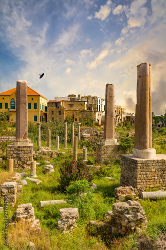 Obraz na plátně romans ruins  Tyre Sur in South Lebanon Middle east