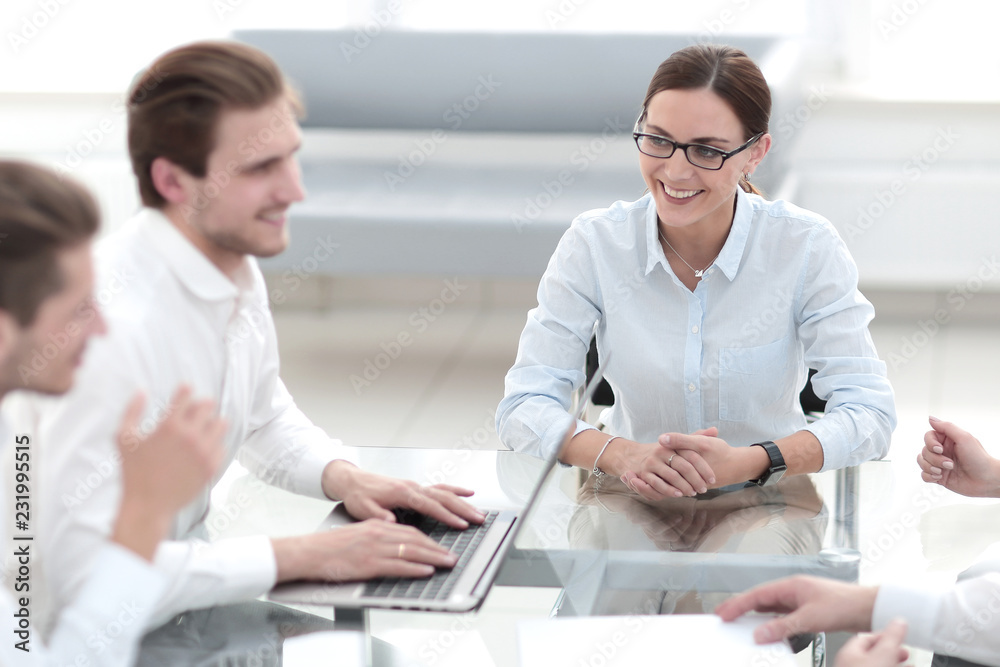 business team discussing a new business project business team discussing a new business project