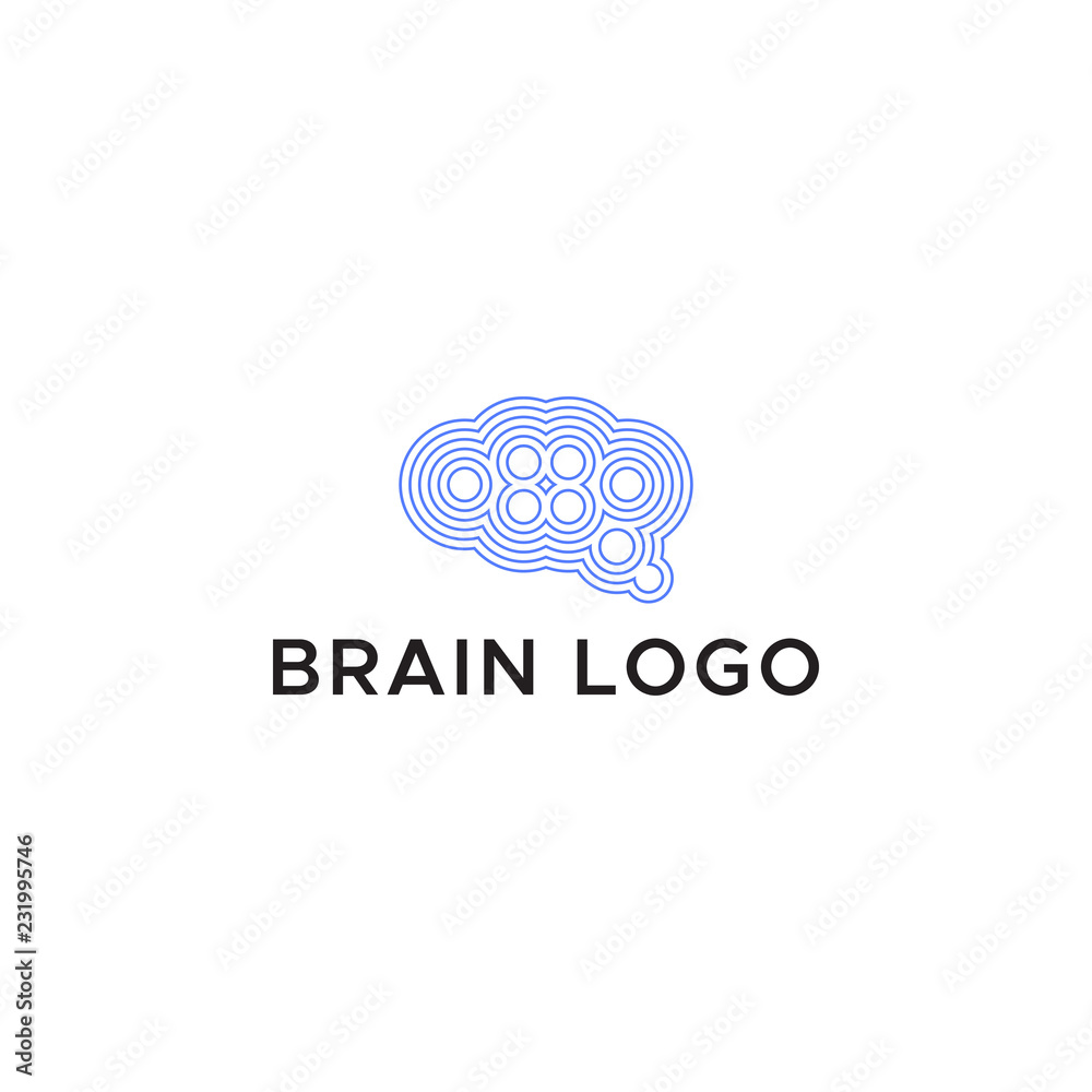abstract brain logo vector abstract brain logo vector