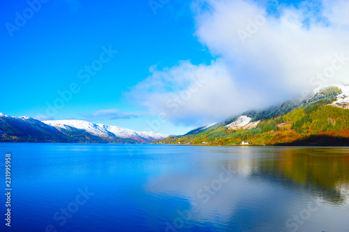 lake in mountains