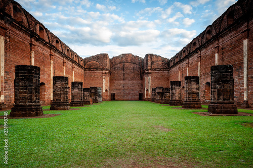 Jesuit Reduction of Jesús de Tavarangüe. UNESCO World Heritage Site. Jesuit Ruins of Jesús de Tavarangüe. Paraguay. photo