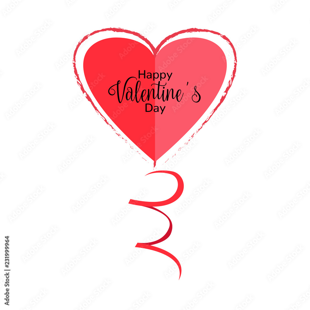 Isolated heart shape. Valentine day. Vector illustration design