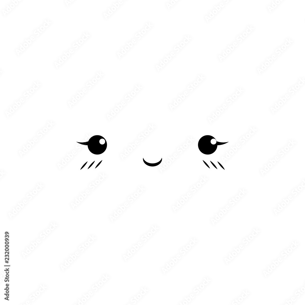 embarrassed, smile icon. Element of anime face icon for mobile concept and  web apps. Anime embarrassed, smile icon can be used for web and mobile  Stock Vector | Adobe Stock