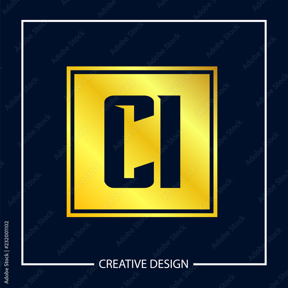 Initial Letter CI Logo Template Design Vector Illustration Initial Letter CI Logo Template Design Vector Illustration