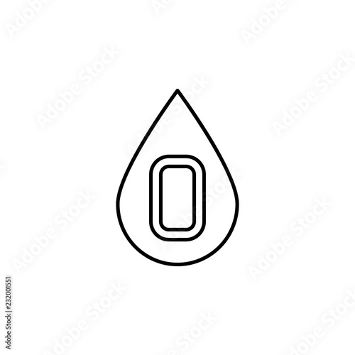 blood, type, blood donation icon. Element of blood donation icon. Thin line icon for website design and development, app development