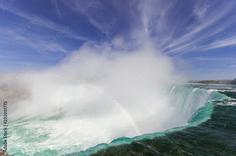 Obraz premium View at Niagara Falls from Canadian side at summer time