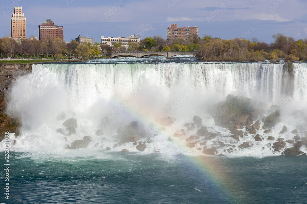View at Niagara Falls from Canadian side at summer time View at Niagara Falls from Canadian side at summer time