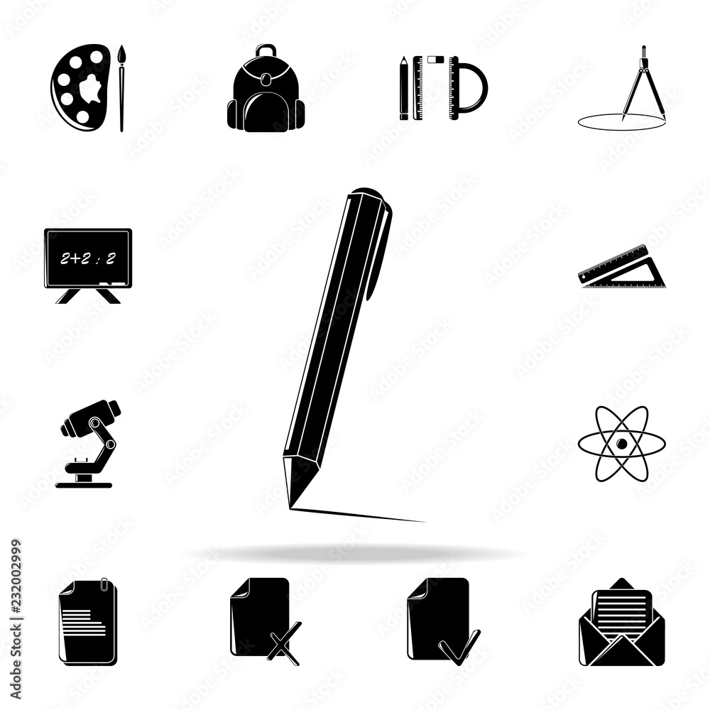 a pen icon. Education icons universal set for web and mobile a pen icon. Education icons universal set for web and mobile